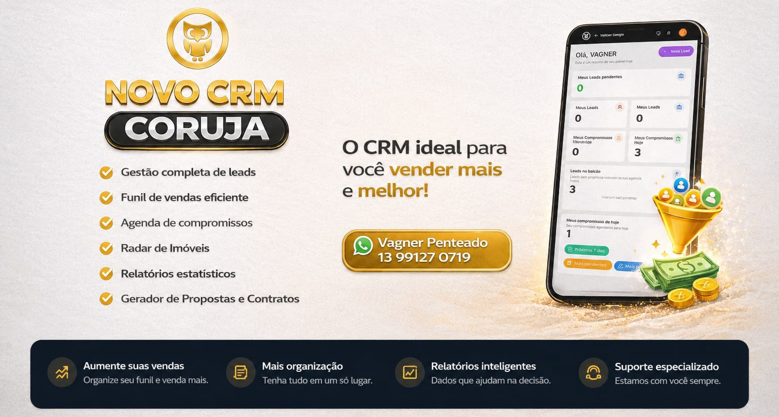 Arte propaganda do CRM Coruja